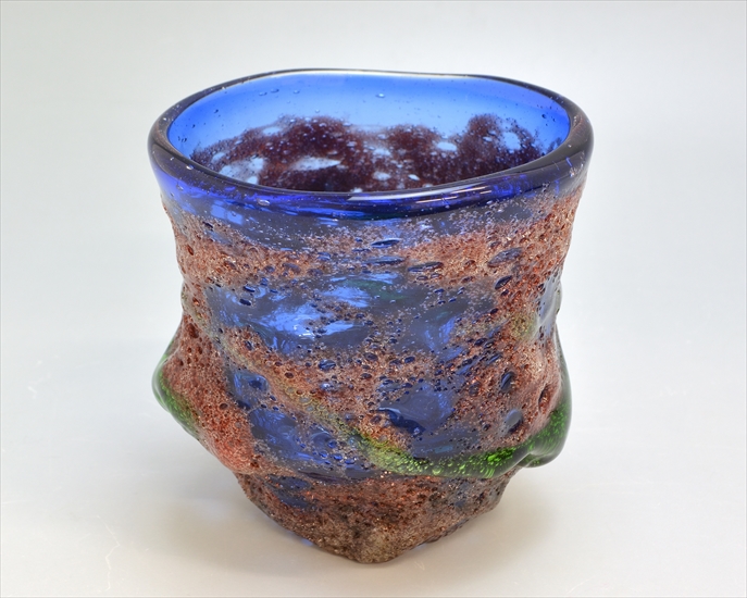 稲嶺盛吉 紅珊瑚酒器 箱書きあり