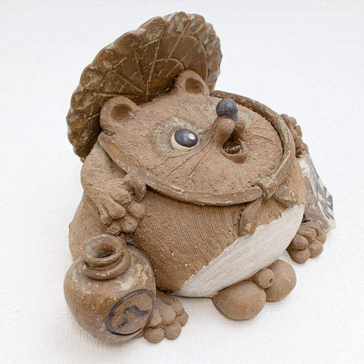 常滑焼伯勇狸置物22cm2011年