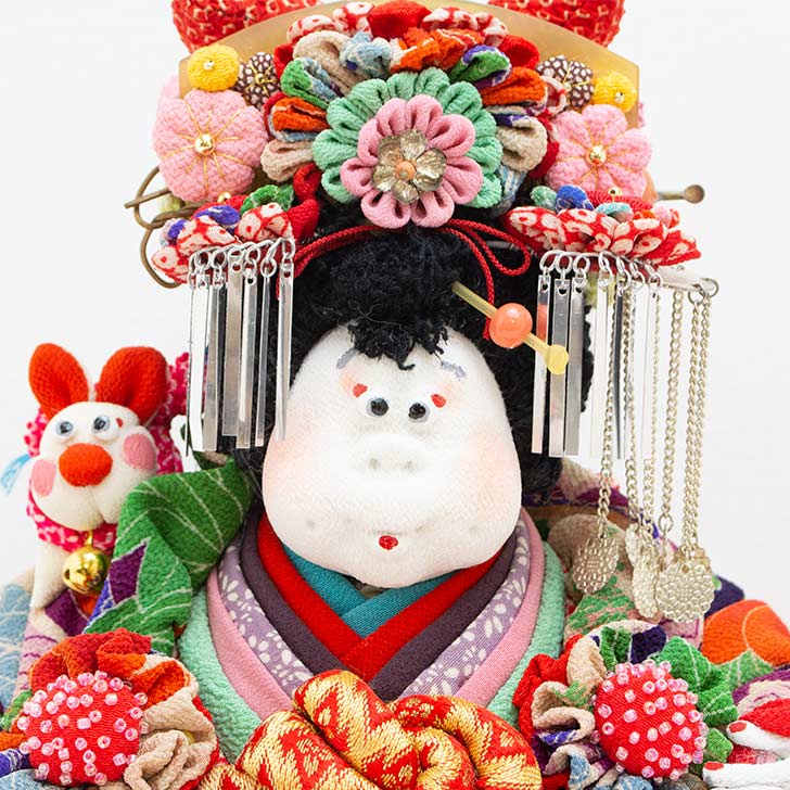 ちりめん人形 古布着物 高品質 ちりめん人形 古布着物