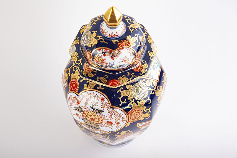 琳派古伊万里様式【沈香壷】 木箱入｜有田焼なら賞美堂本店オンライン