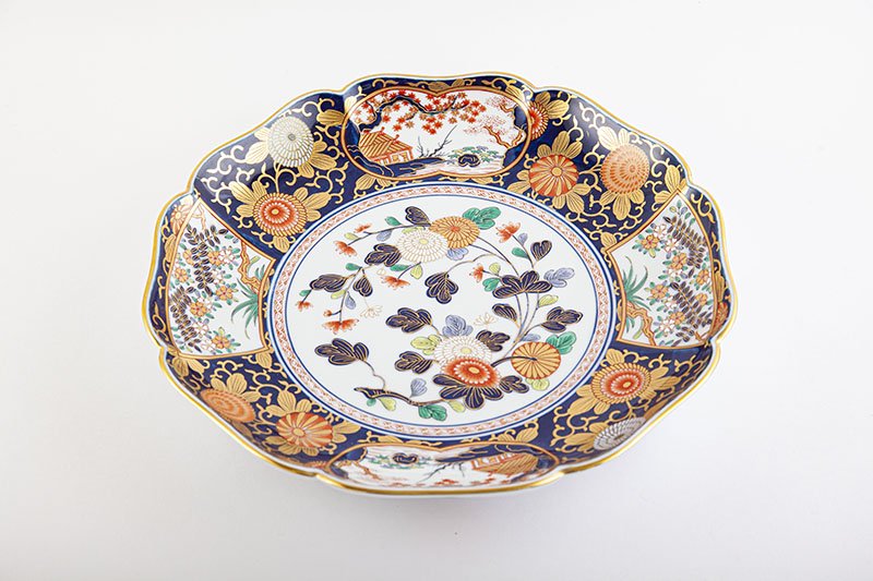 伊万里 古伊万里 大聖寺伊万里 輪華皿 明治 10客 伊万里 古伊万里