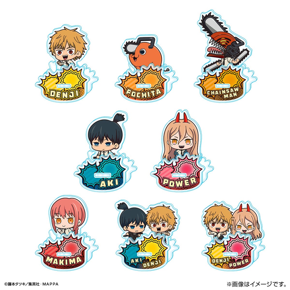 チェンソーマンBlu-ray特典 アクリルジオラマ 缶バッジセット