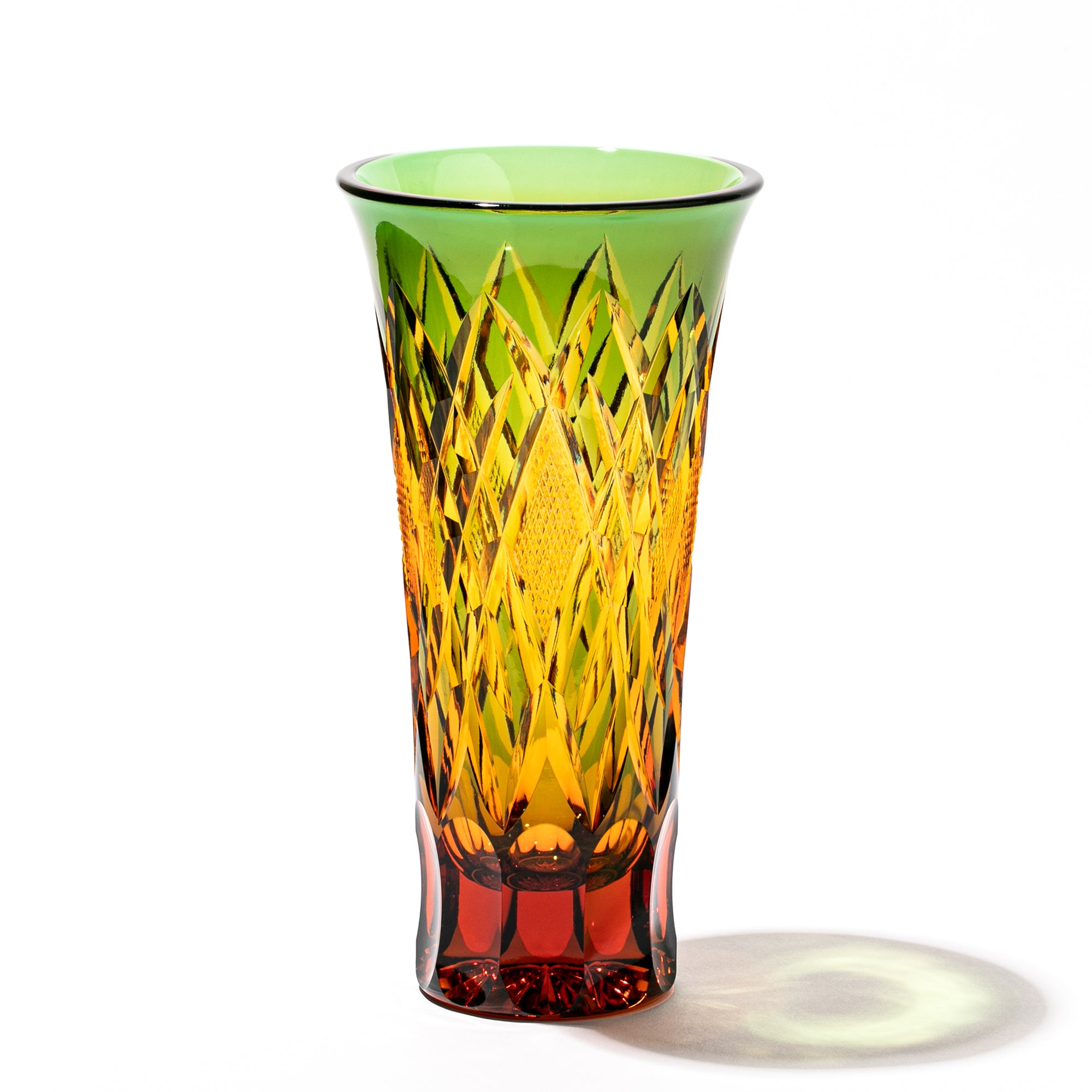 江戸切子 ガラス製品 格子模様 木村泰典 江戸切子 伝統工芸士 木村泰典