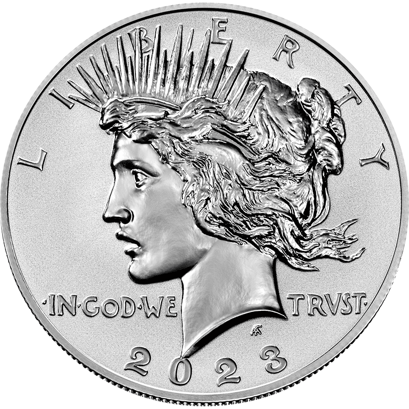 アメリカ 2023年 モルガンダラーとピースダラー 1ドル銀貨2種セット