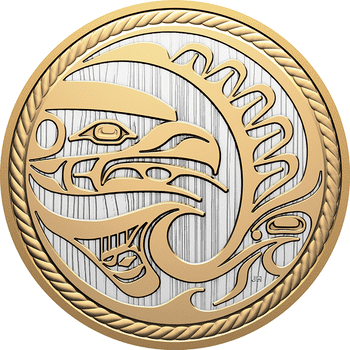 カナダ 2025年 恐竜の目 20ドル楕円形ドーム型カラー銀貨 プルーフ