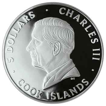 クック諸島 2024年 K25 10ドルカラー銀貨 プルーフ(ウルトラハイ