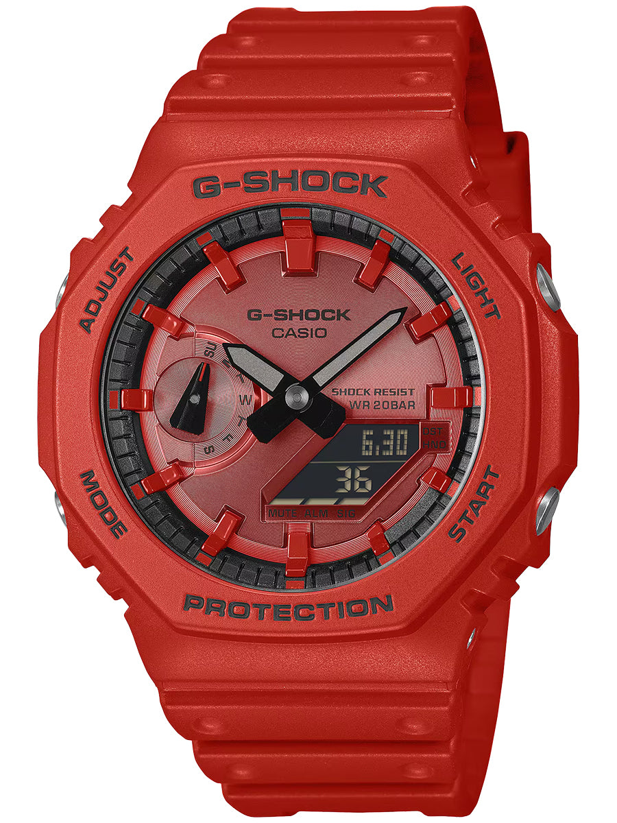 G-SHOCK アイコニック スタイルズ レッド ブラックアクセント DW