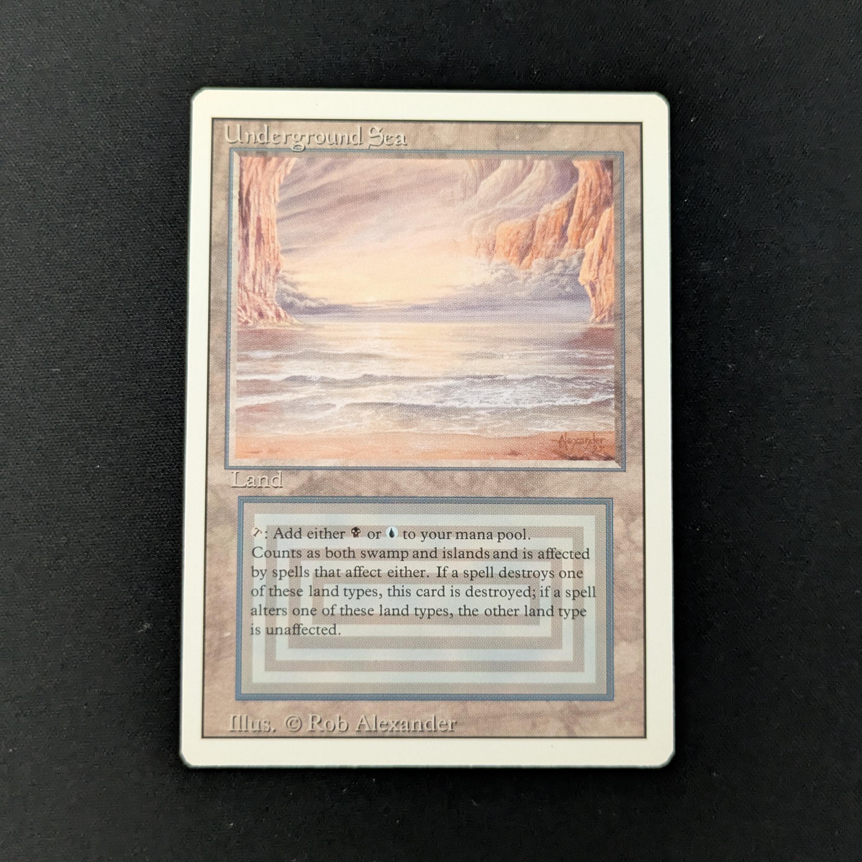 偽物注意 MTG Underground Sea 英語 リバイズド 偽物注意 MTG