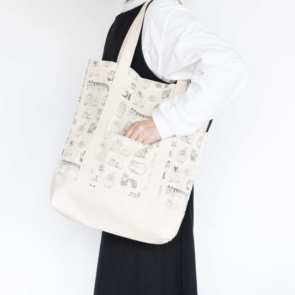 トートバッグL（スケッチねこたち）
