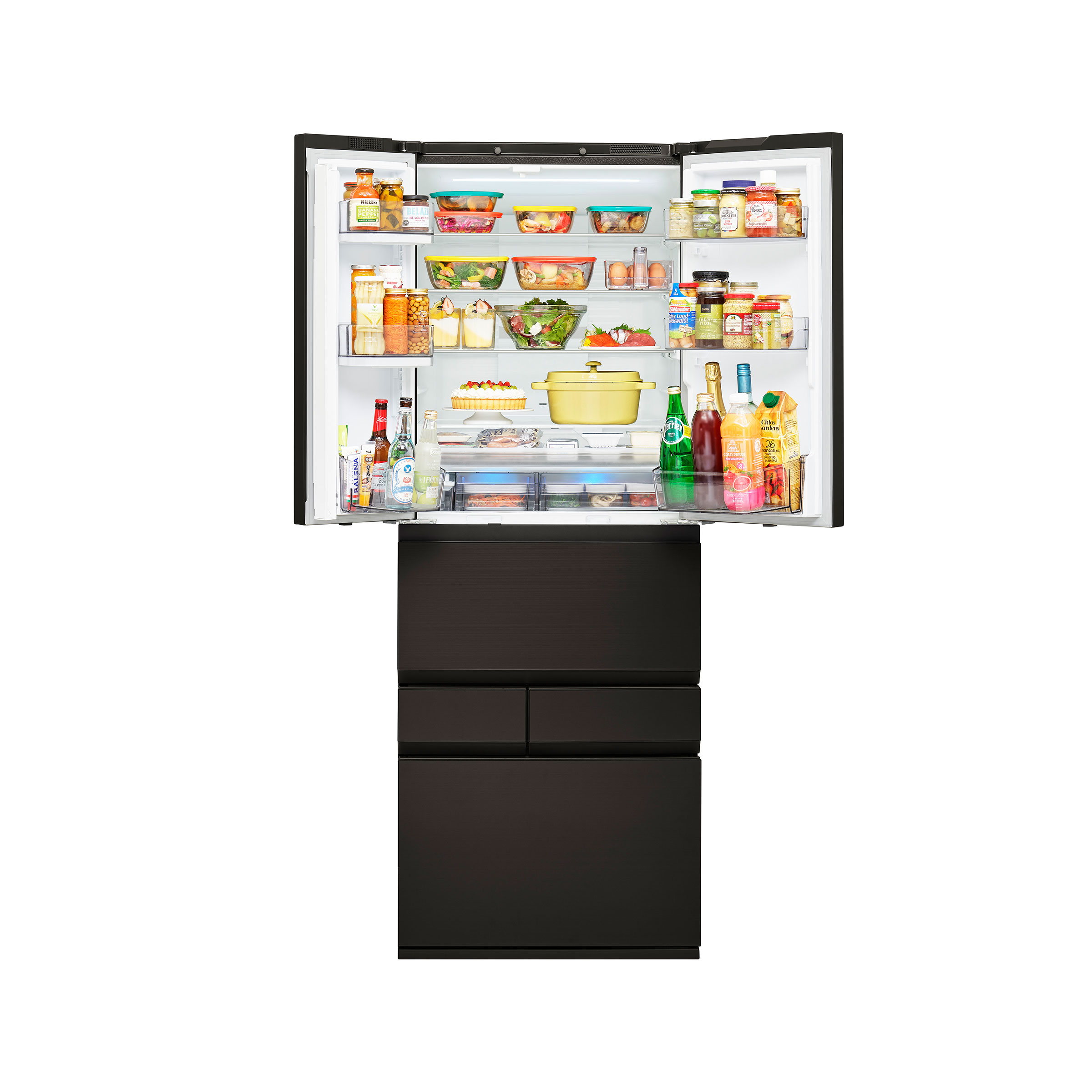 6ドア冷凍冷蔵庫 VEGETA GR-A640XFS(XK)((XK)オブシディアンブラック