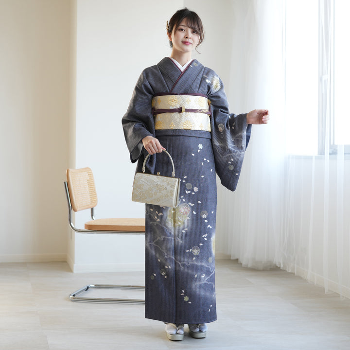 正絹 訪問着 4点 フルセット 入学式 卒業式 結婚式 お宮参り 七五三