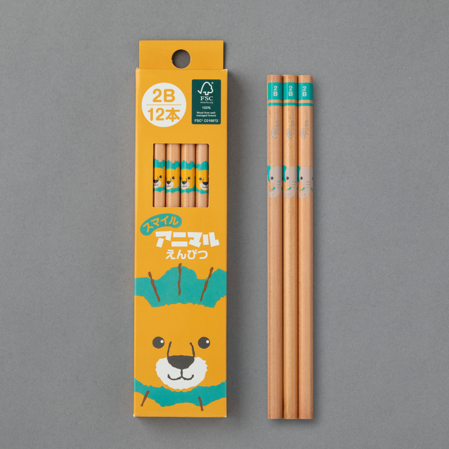 アニマル えんぴつ 3柄セット 森林認証 – WWFジャパン PANDA SHOP
