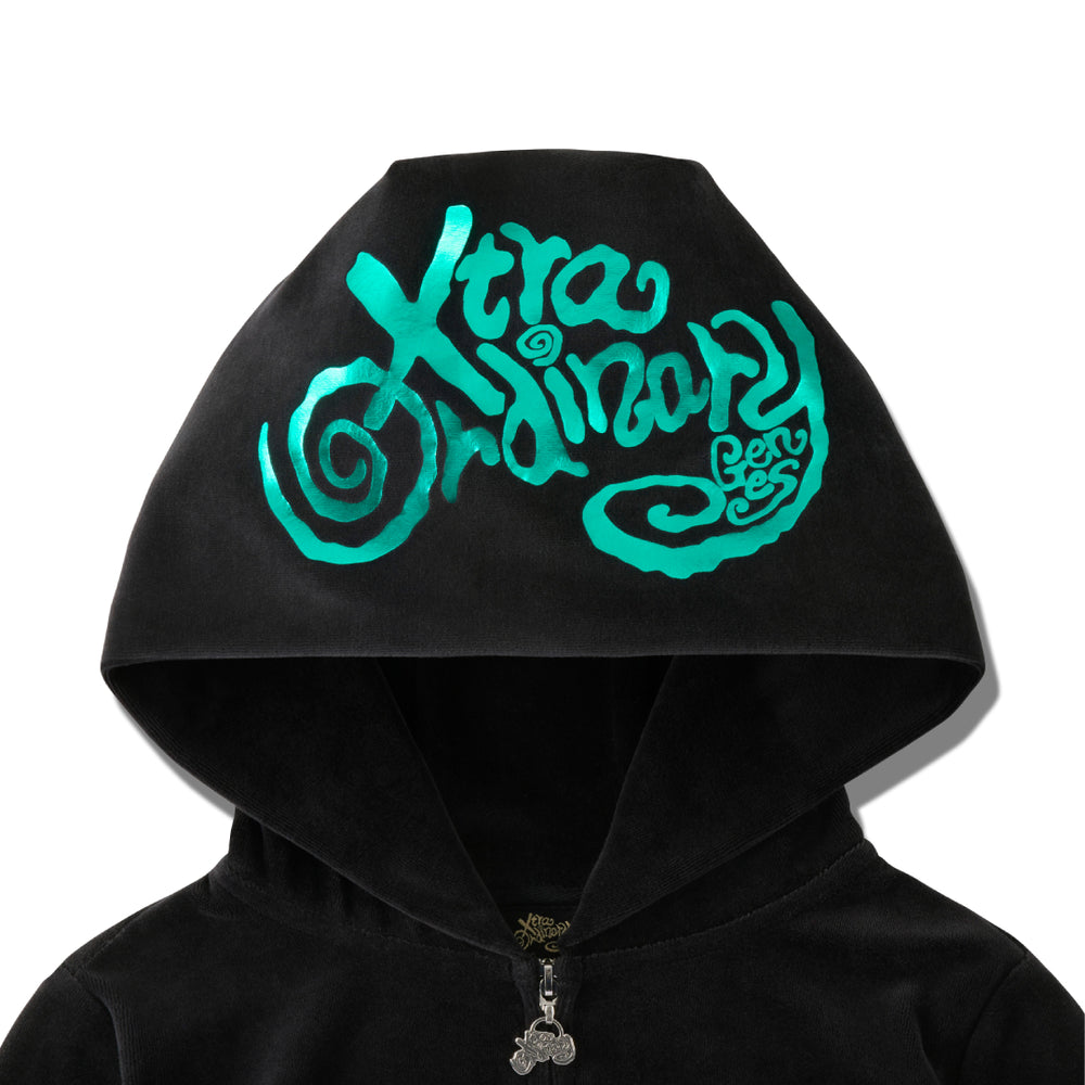 Ships sequentially from early April onward》Velour Zip Hoodie