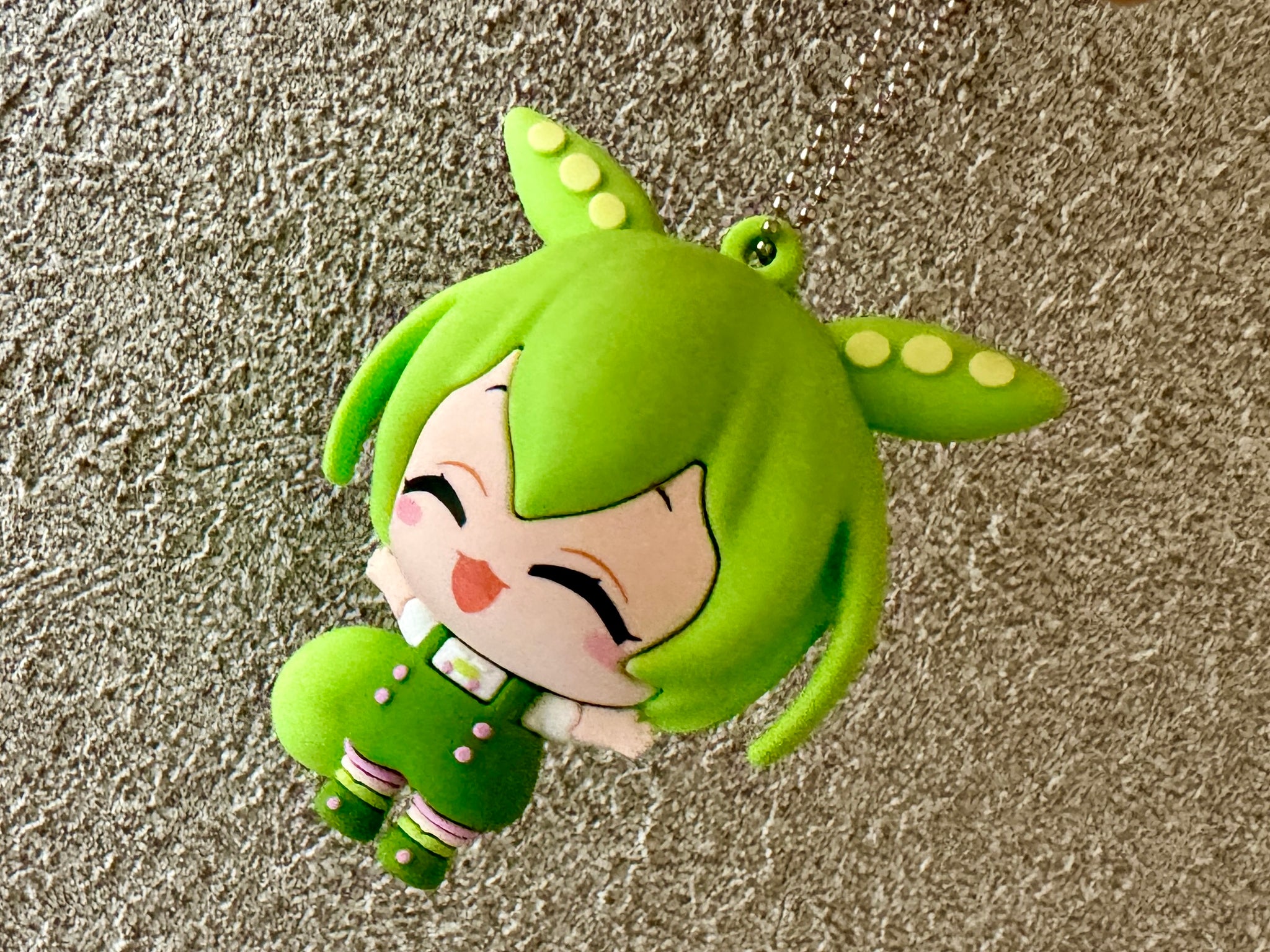 マスコット ずんだもん（ラバー製、フィギュアキーホルダー） – 東北