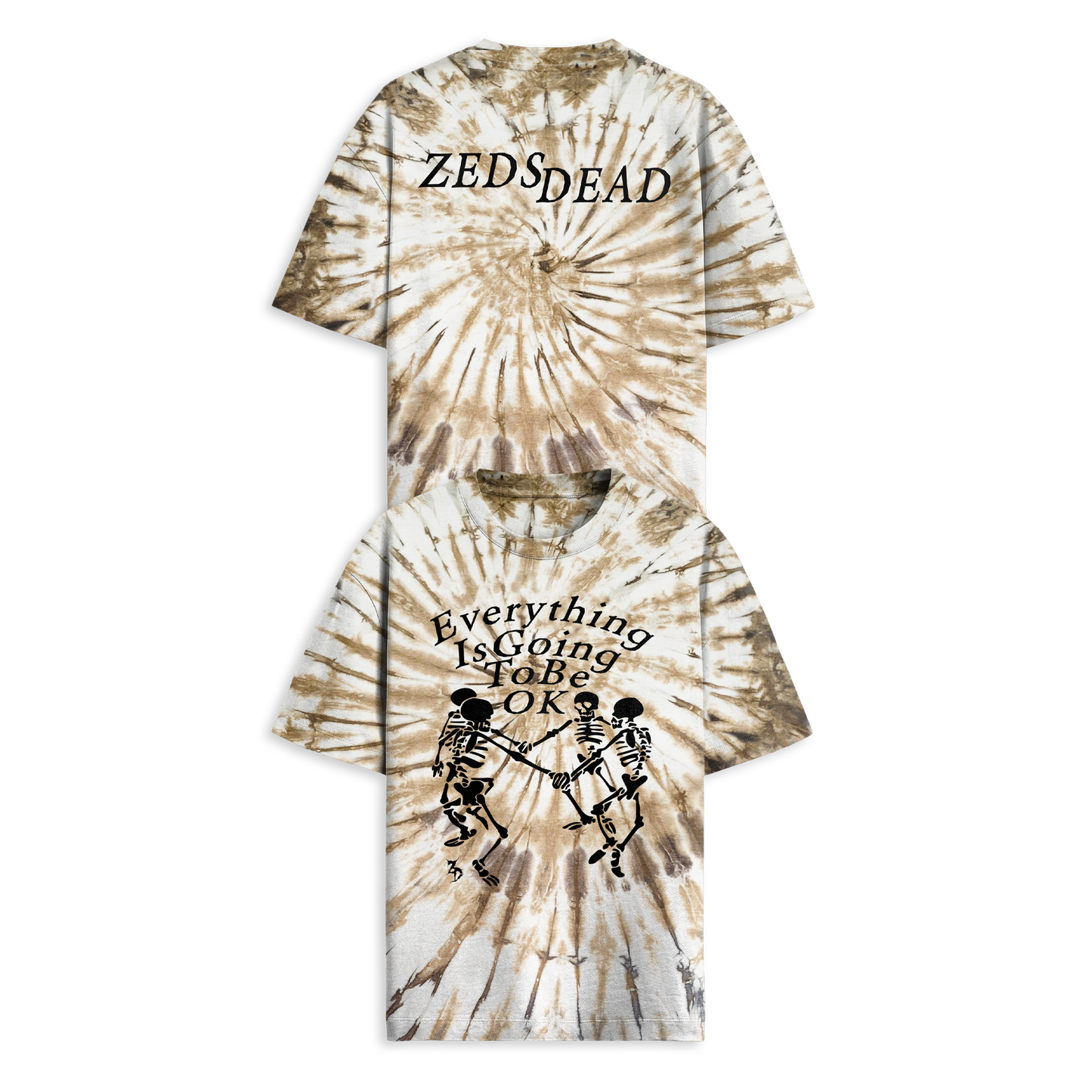 ZEDS DEAD - EVERYTHING IS OK TIE DYE TEE – Zeds Dead Official Shop