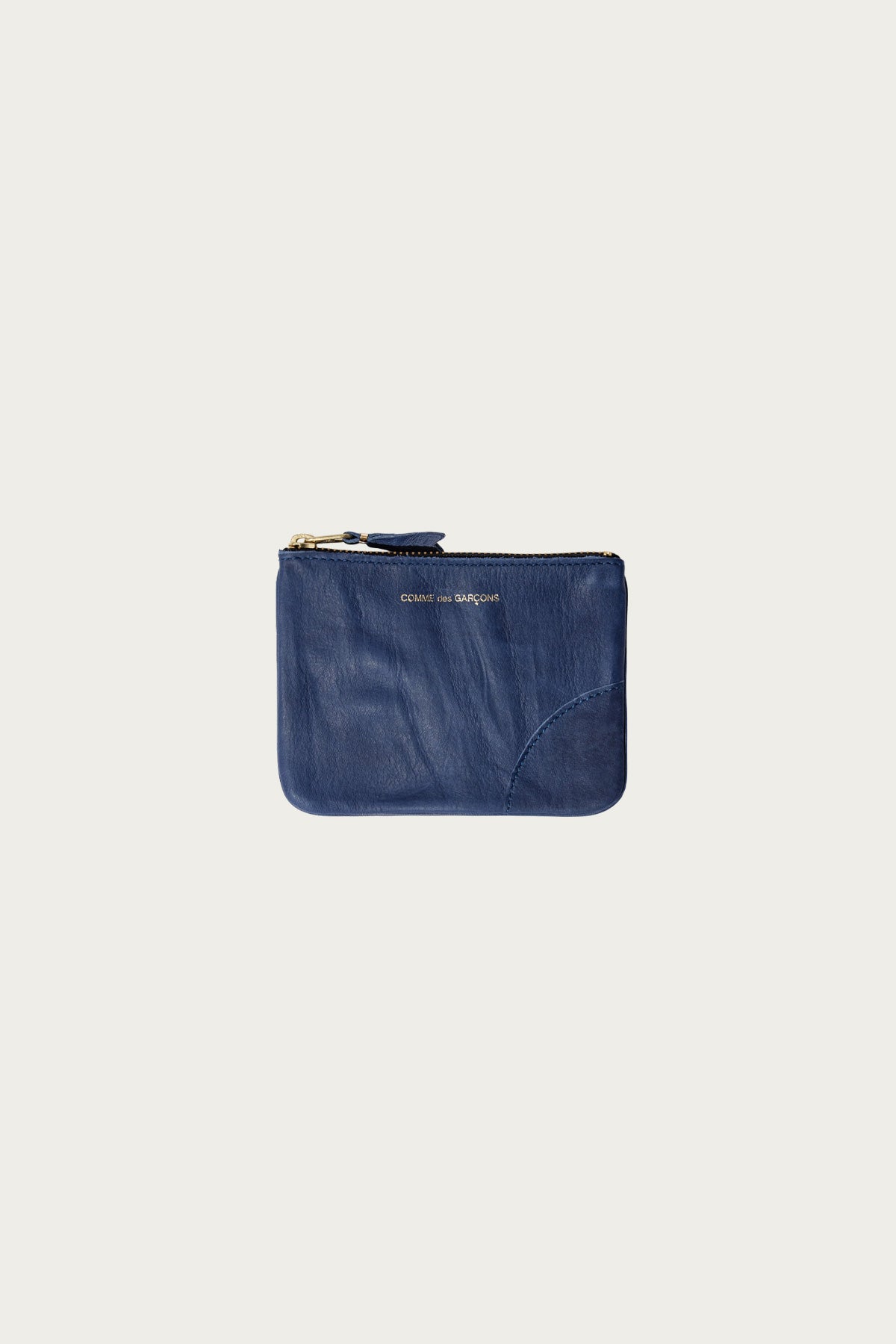 Comme des Garçons WALLET Washed Zip Pouch | Navy | Canoe Club