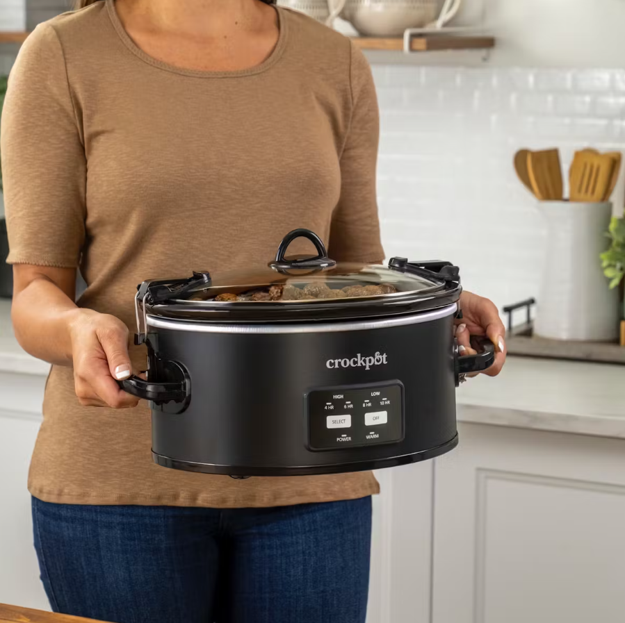 Crock-Pot One-Touch Control 6-Quart Cook & Carry Slow Cooker – ShopCGX