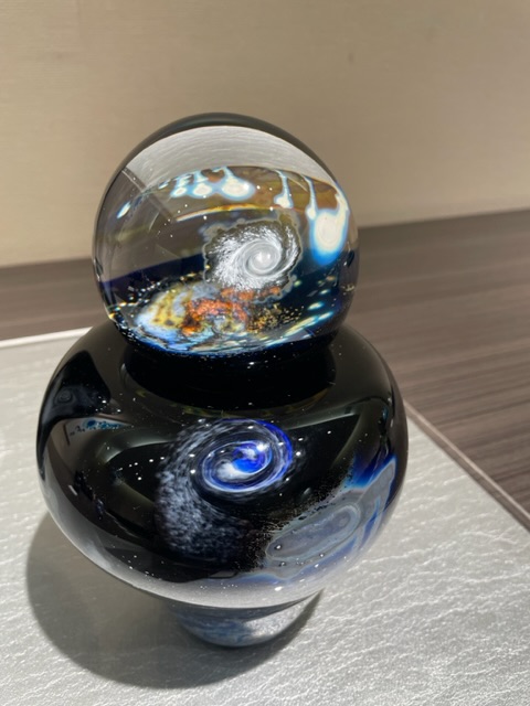 ノグチミエコ 四季球 夏 ◇ ガラス アート オブジェ 【送料無料