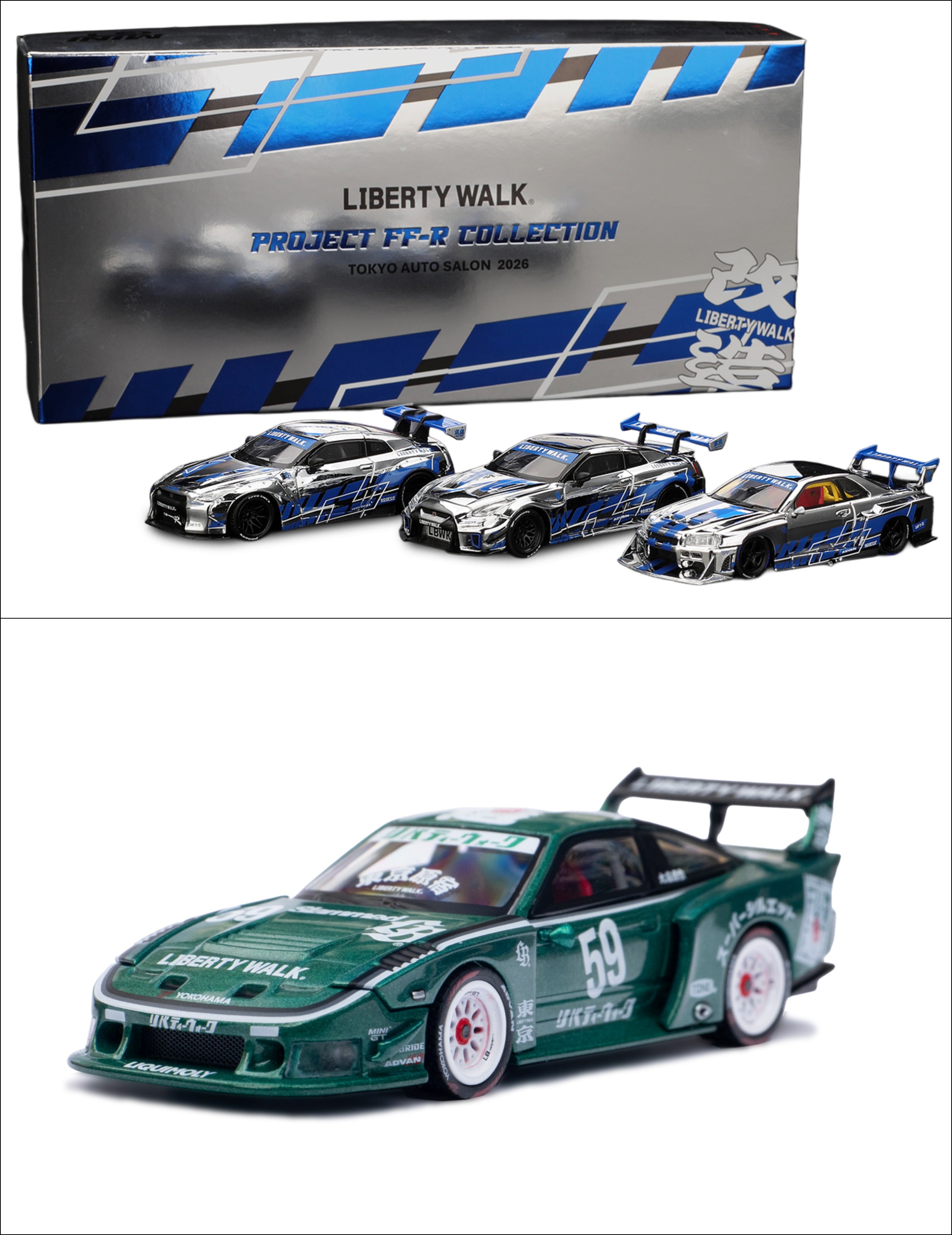 Bundle) MINI GT LBWK Liberty Walk Tokyo Auto Salon 2026 Limited