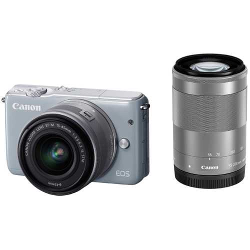 キヤノン EOS M10 ダブルズームキット グレー | ミラーレス一眼