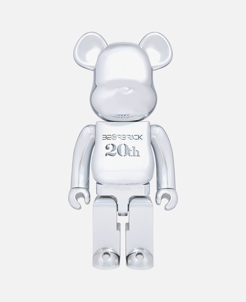 MEDICOM TOY】BE@RBRICK 20TH ANNIVERSARY DEEP CHROME Ver