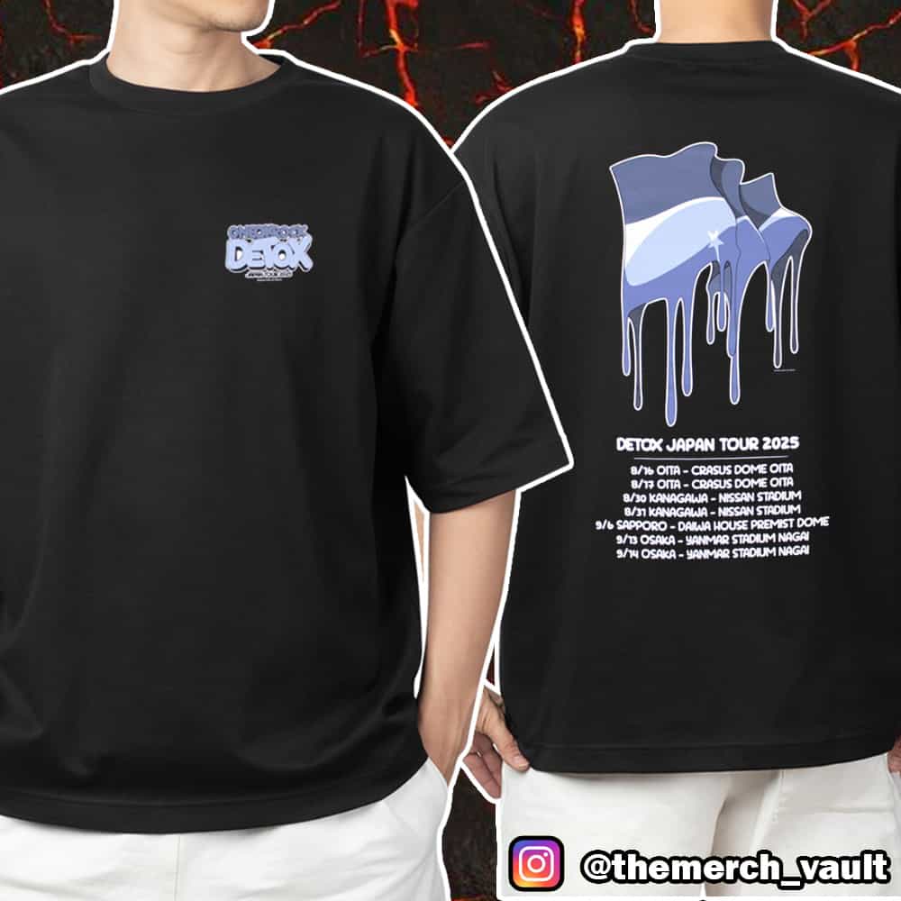 One OK Rock Detox Japan Tour 2025 Merchandise Line Up Flag Artwork