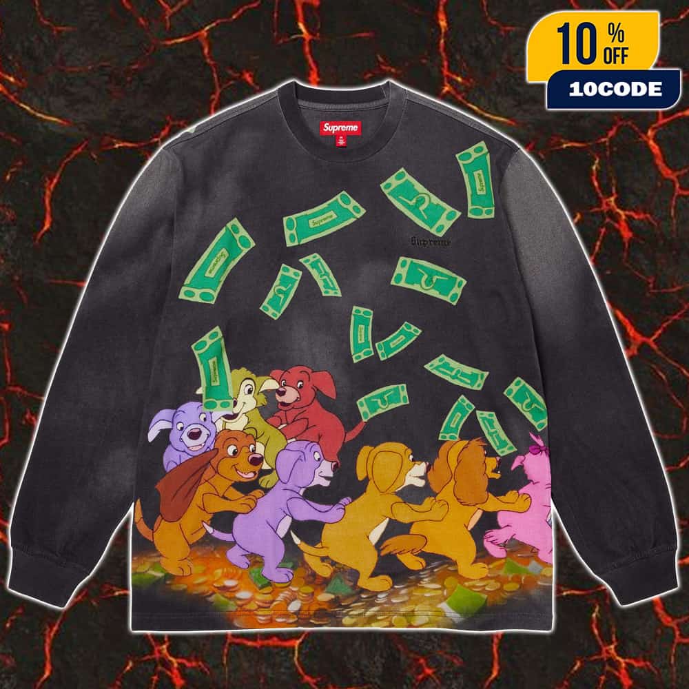 Supreme x All Dogs Go To Heaven FW25 All Over Print Long Sleeve