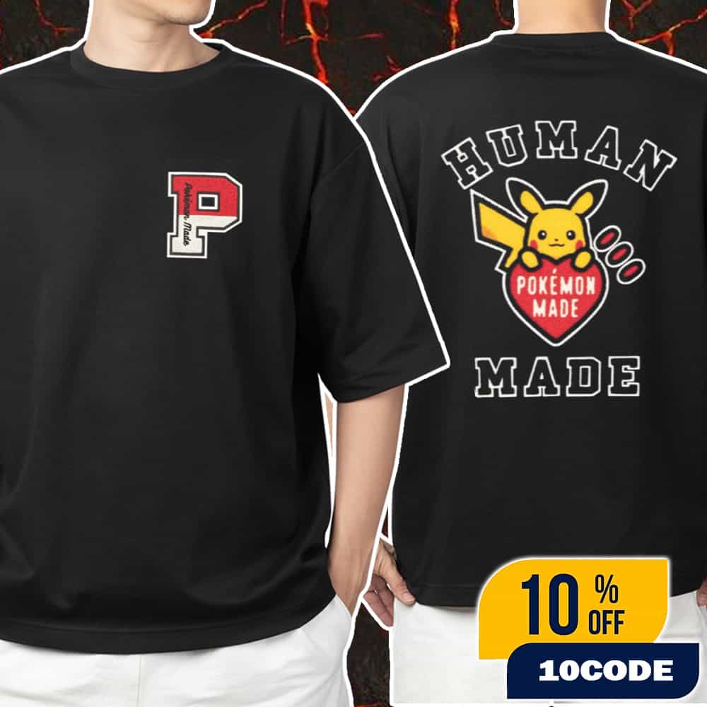 Human Made x Pokemon New Collection 2025 Logo Unisex T-Shirt