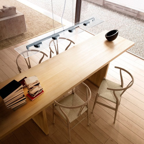 P-FLAT ペンダントライト 4灯 クリア W1040mm - YAMAGIWA OnlineStore