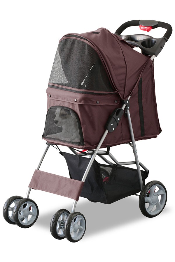 ペットカート 小型犬 中型犬 軽量 ワンタッチ 折りたたみ 4輪 ドッグ