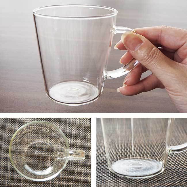 みよし漆器本舗 耐熱 ガラス マグカップ 280ml カップ 耐熱ガラス