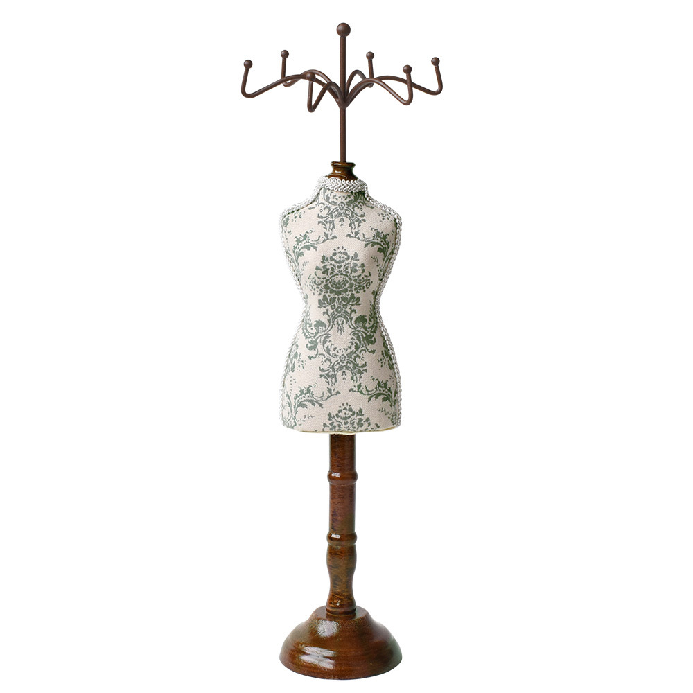 トルソー型アクセサリースタンド アンティーク調 卓上ミニトルソー