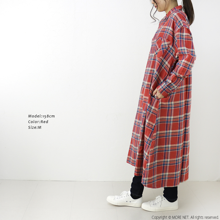 STUDIO D'ARTISAN（ステュディオ・ダ・ルチザン） チェックワンピース