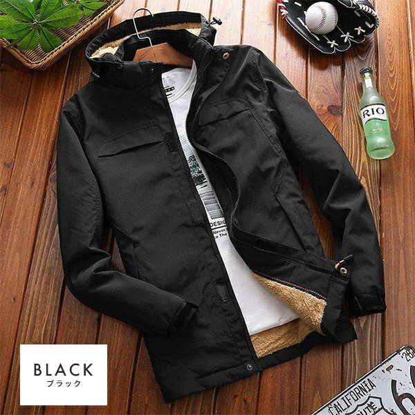 アウター メンズ 裏ボア 裏起毛 ジャケット ミリタリージャケット