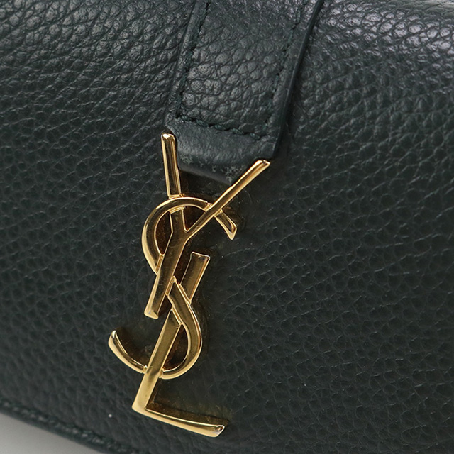 SAINT LAURENT 中古 サンローラン 三折財布 レディース ブランド YSL