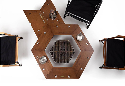 Hilander（ハイランダー） アウトドアテーブル ヘキサゴンテーブル RAN