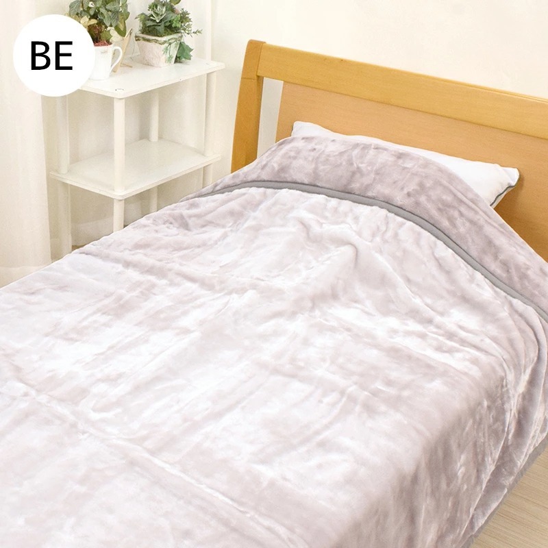 西川の敷毛布 ベージュ フリース 2枚 西川の敷毛布 ベージュ フリース