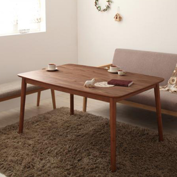 こたつテーブル ハイタイプ 長方形 105×75 おしゃれ 4段階 高さ調節可