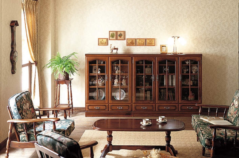 カリモク karimoku コロニアル カリモク コーナーキャビネット