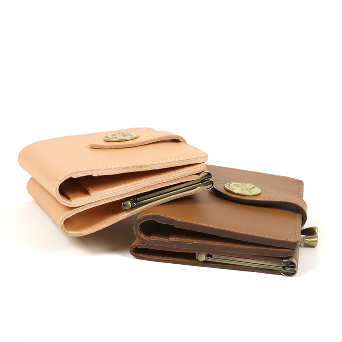 IL BISONTE（イルビゾンテ） 財布 がま口財布 ビッグコンチョプレス