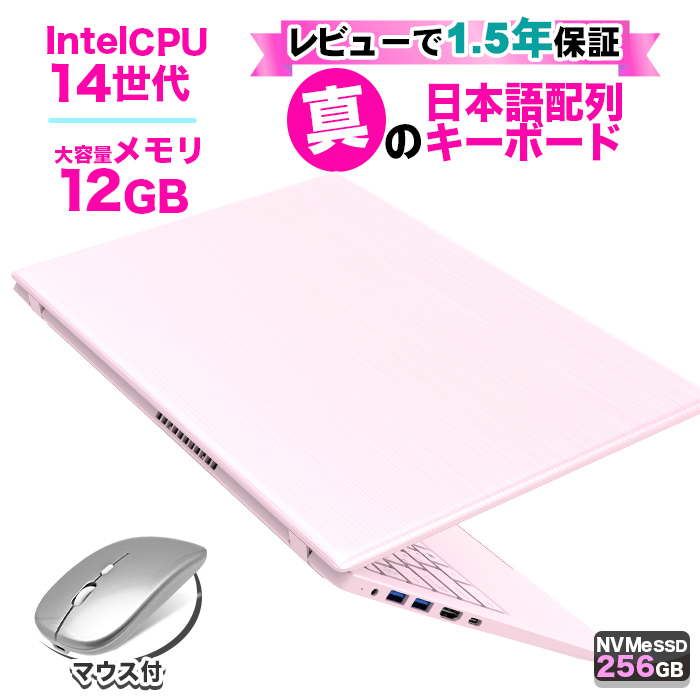 PASOUL ノートパソコン 新品パソコン 第14世代CPU Intel N150 テンキー