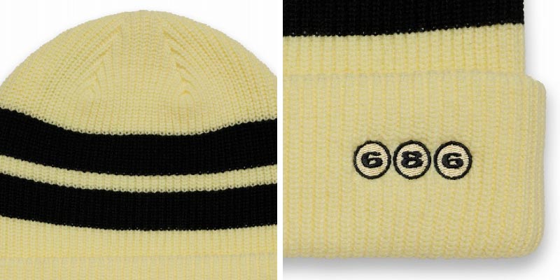 686/シックスエイトシックス メンズ ニット帽 SPORT STRIPE BEANIE