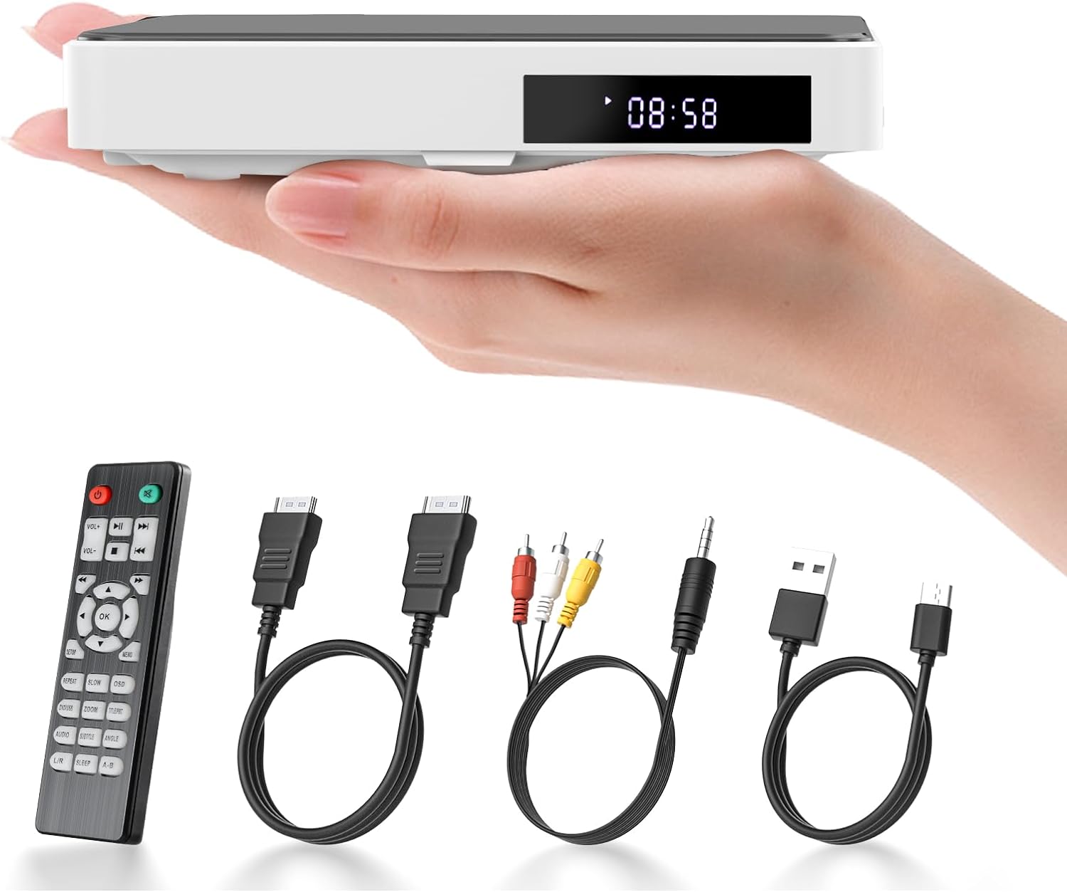 ミニ DVDプレーヤー 携帯式 リージョンフリー CPRM対応 テレビや