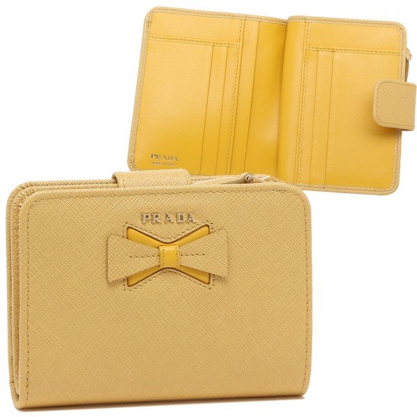 PRADA（プラダ） 二つ折り財布 サフィアーノ リボン レディース PRADA