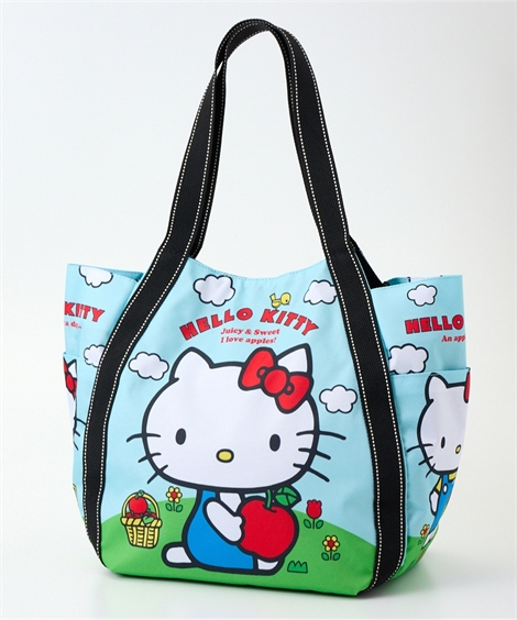 レア ハローキティ トロピカル ハイビスカス ビニールトートバッグ