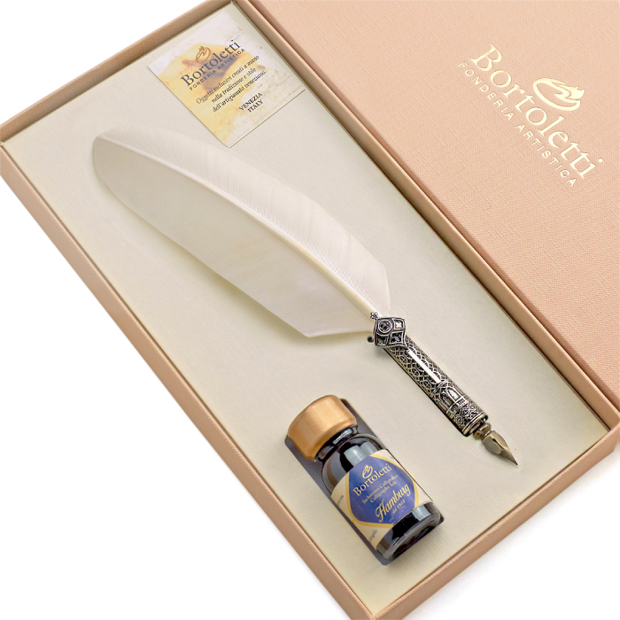 羽根ペン インクセット Bortoletti Ca doro カ・ドーロ SET83