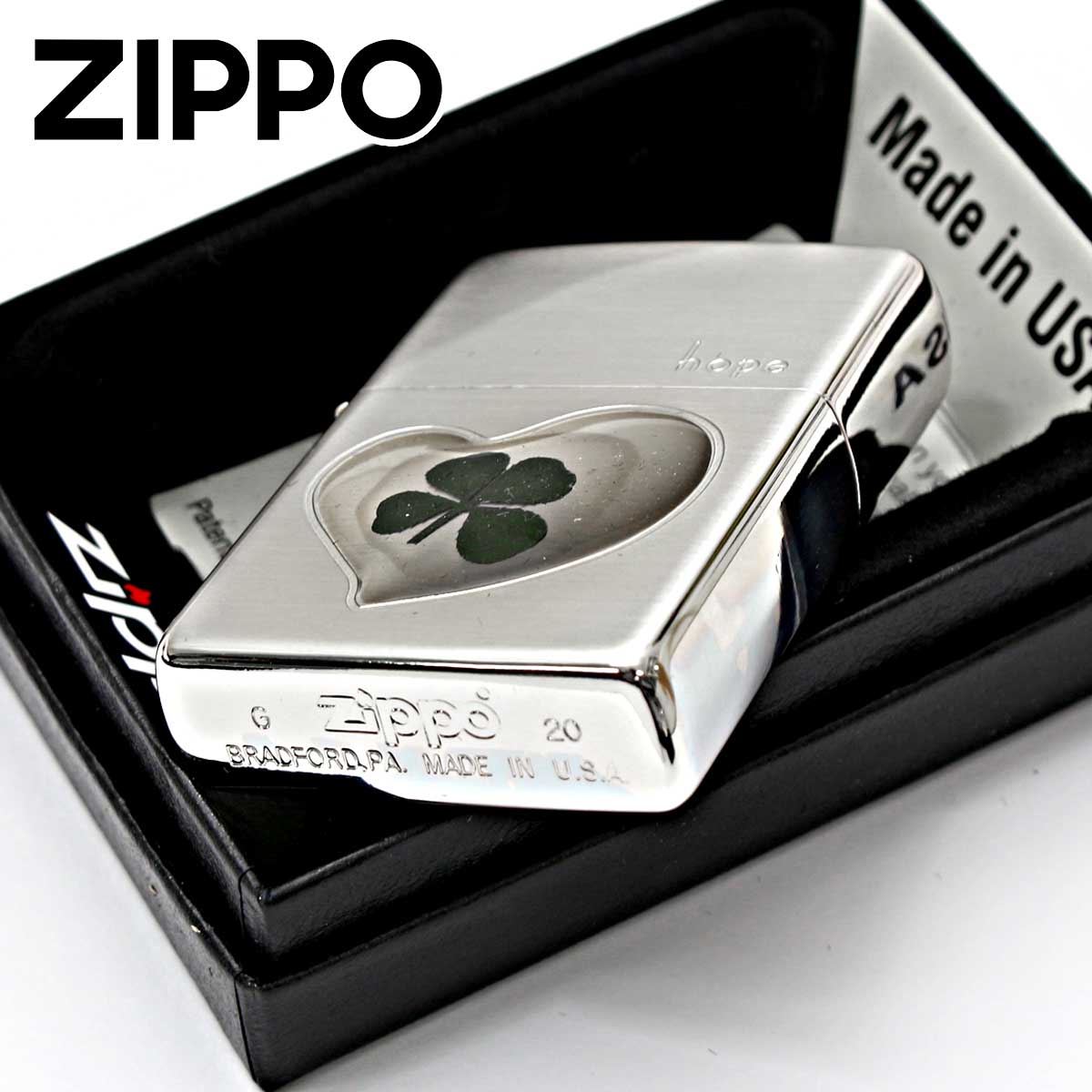 ZIPPO（ジッポー） ジッポライター 四つ葉 クローバー 本物 ホープ