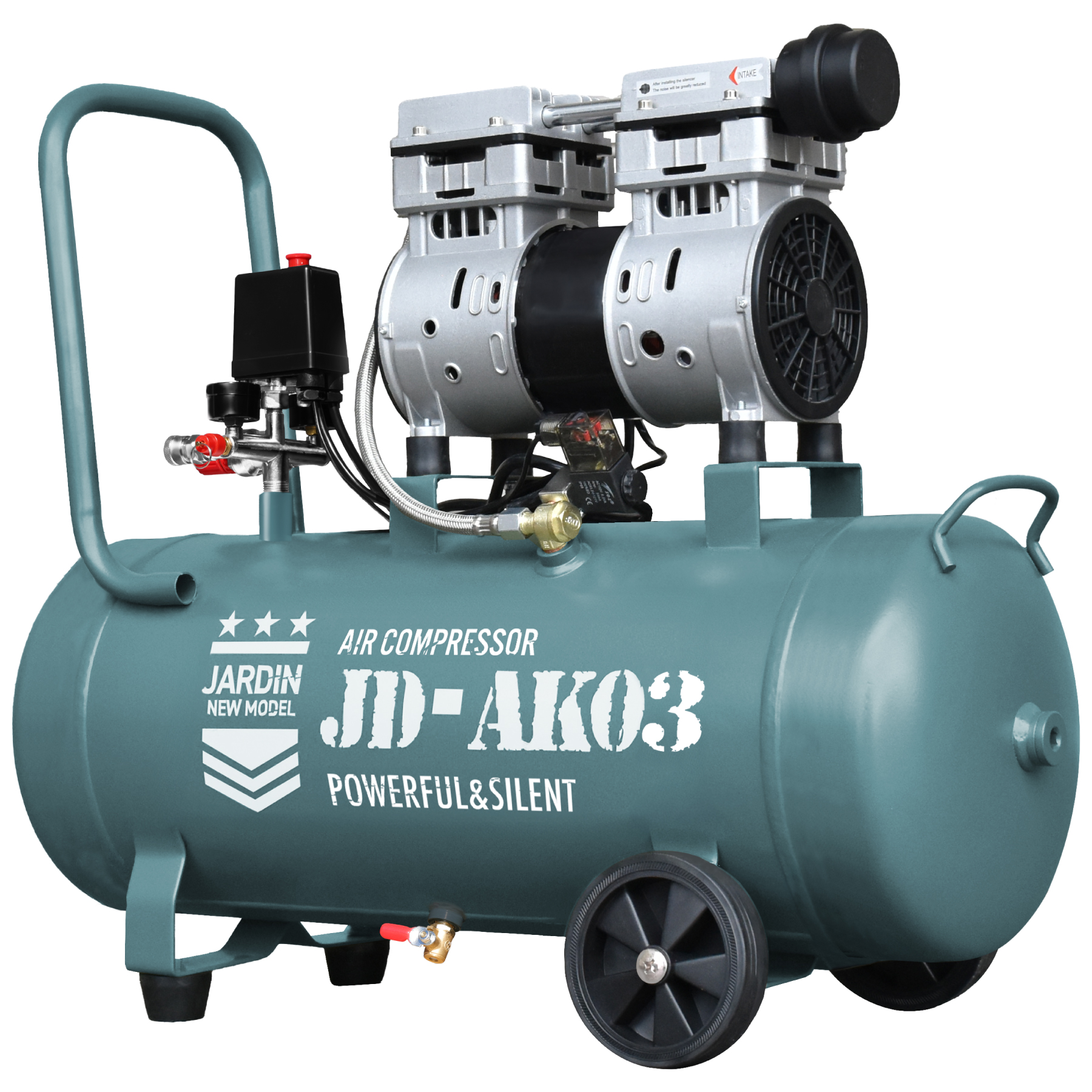 ☆期間限定価格 2/12まで☆ エアーコンプレッサー 吐出口2個 40L 車