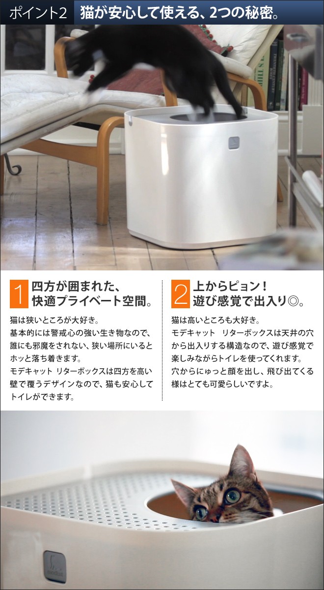猫トイレ 本体 大型 modko モデコ モデキャットリターボックス