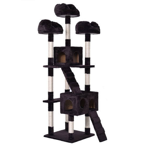BTM キャットタワー 据え置き 多頭 大型猫 全高185cm 猫用品 猫タワー